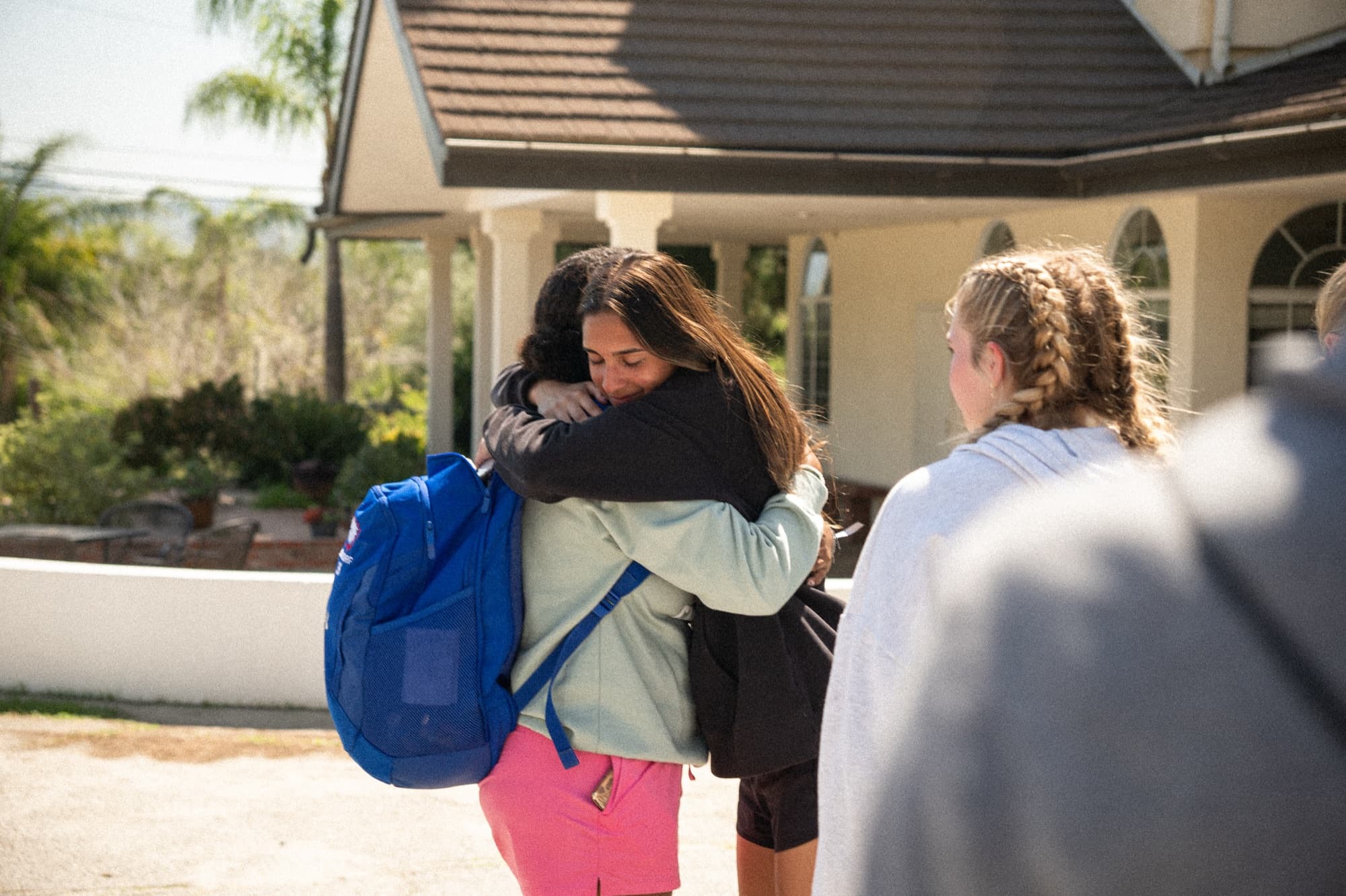 A Mission Builder receiving a warm welcome at YWAM Los Angeles