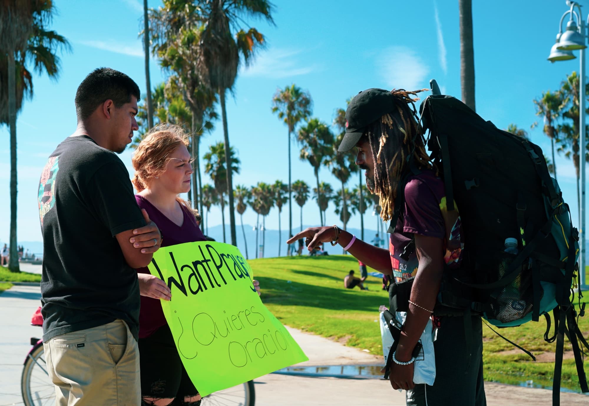 An outreach conversation in Los Angeles